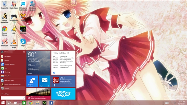 看看别人的Windows 10桌面