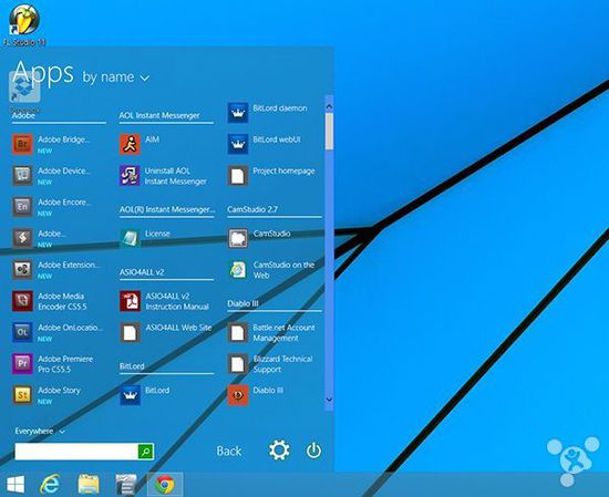 用户要求Windows 10开始菜单：透明和动画效果