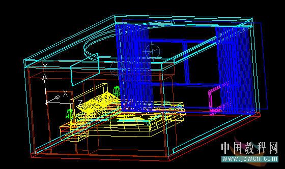 AutoCAD渲染教程：室内装饰效果图渲染图解_中国教程网