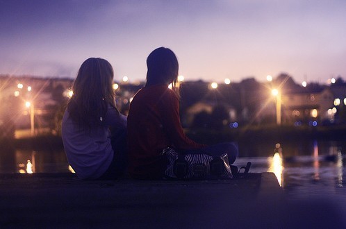 很漂亮的QQ空间欧美意境图片：载着气球，陪你兜风