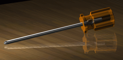 AutoCAD渲染教程：通过螺丝刀实例详解渲染经验_中国教程网