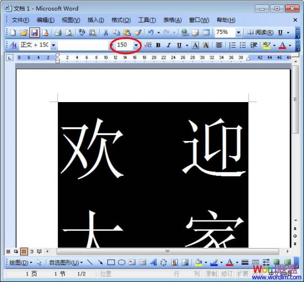 Word2003放大字体的三种方法