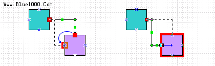 将点到点连接更改为形状到形状连接