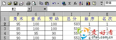 如何用Excel函数统计成绩