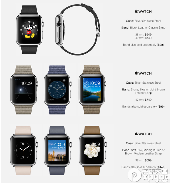 apple watch价格是多少？