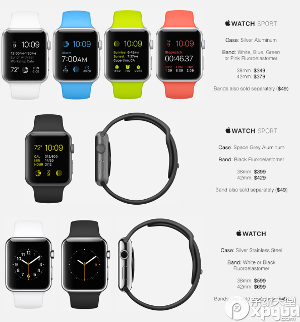apple watch价格是多少？