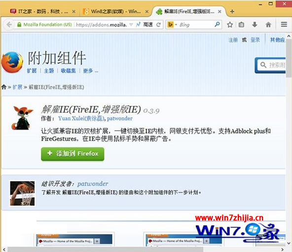 添加“解雇IE”扩展